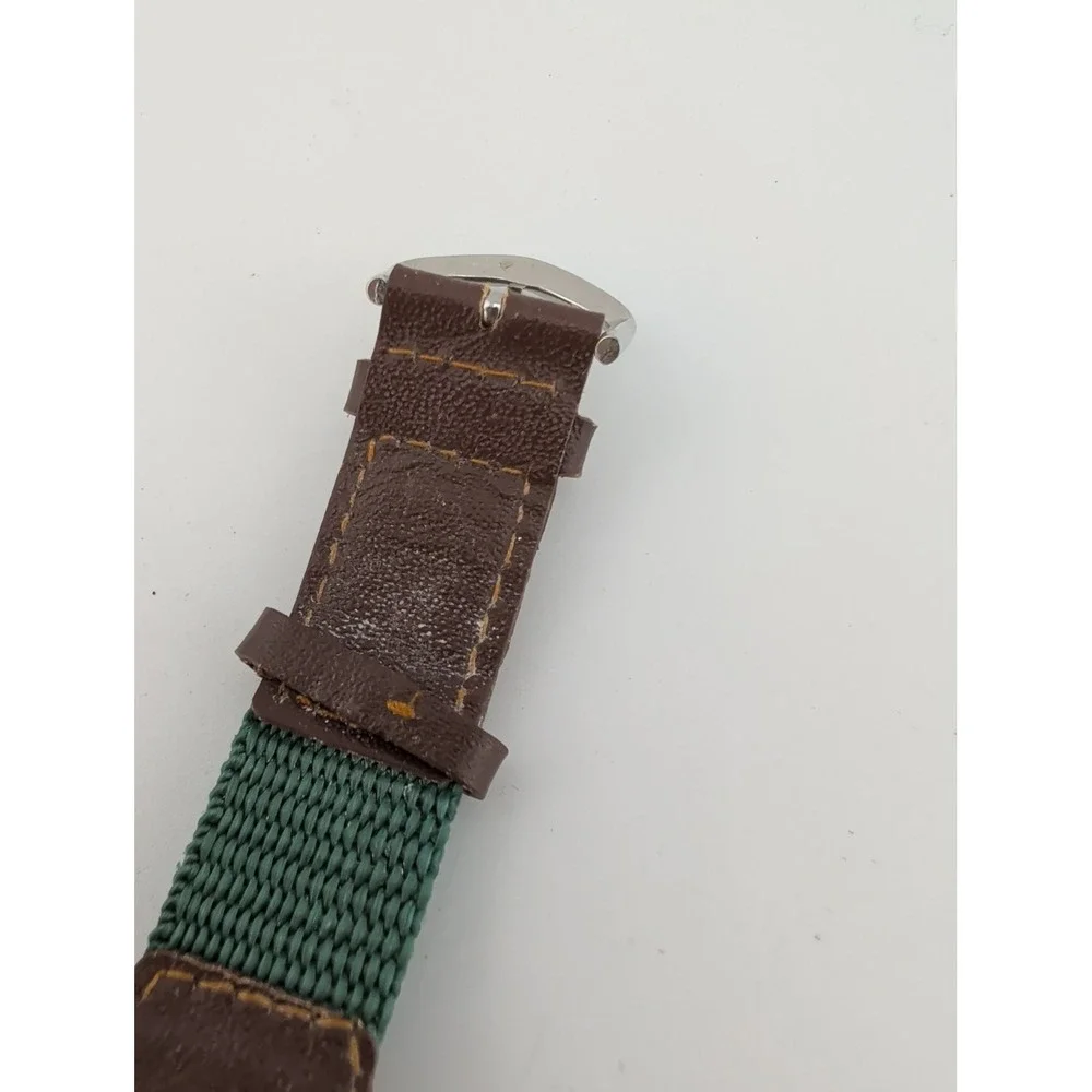Armitron Instalite All-Sport Mens Watch 40mm Green Alarm Chrono- New Battery